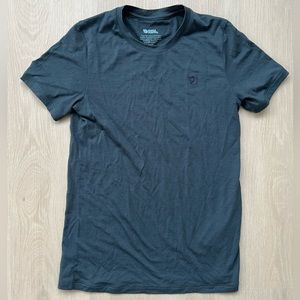 Fjallraven Merino Short Sleeve Navy Blue Shirt Small